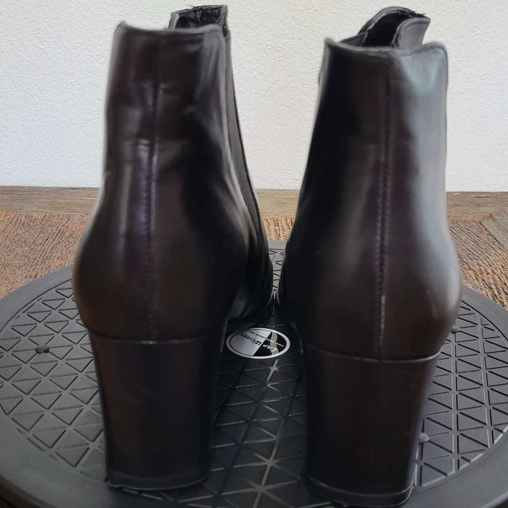 Gama Square Toe Ankle Leather Booties - Picture 6 of 12